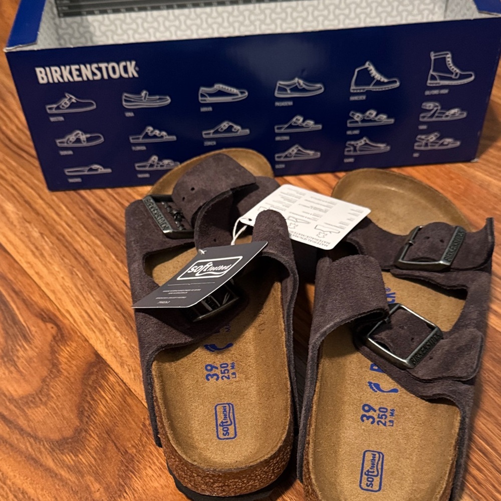Birkenstock velvet grey Sandals